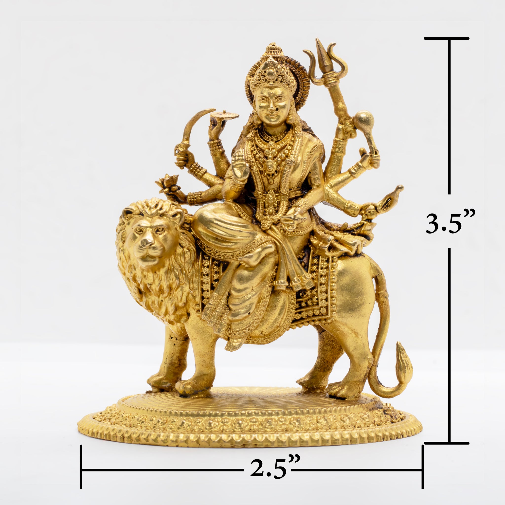 Maa Durga Murti – Brass Idol - 3.5"