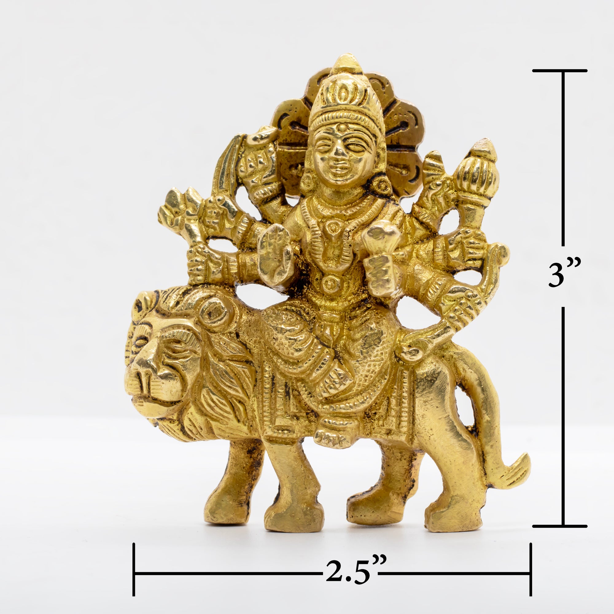 Maa Durga Murti – Brass Idol - 3.0"