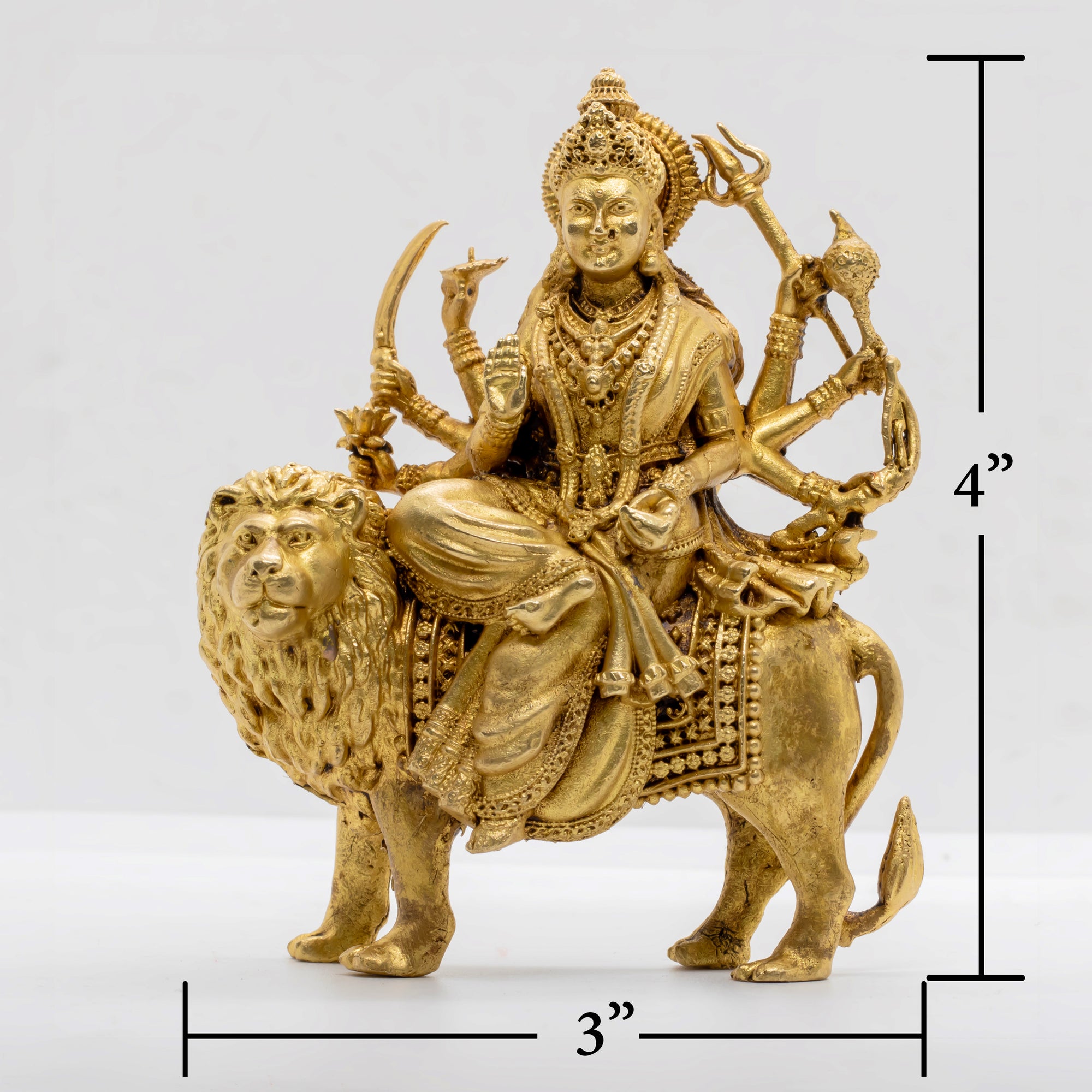 Maa Durga Murti – Brass Idol - 4"