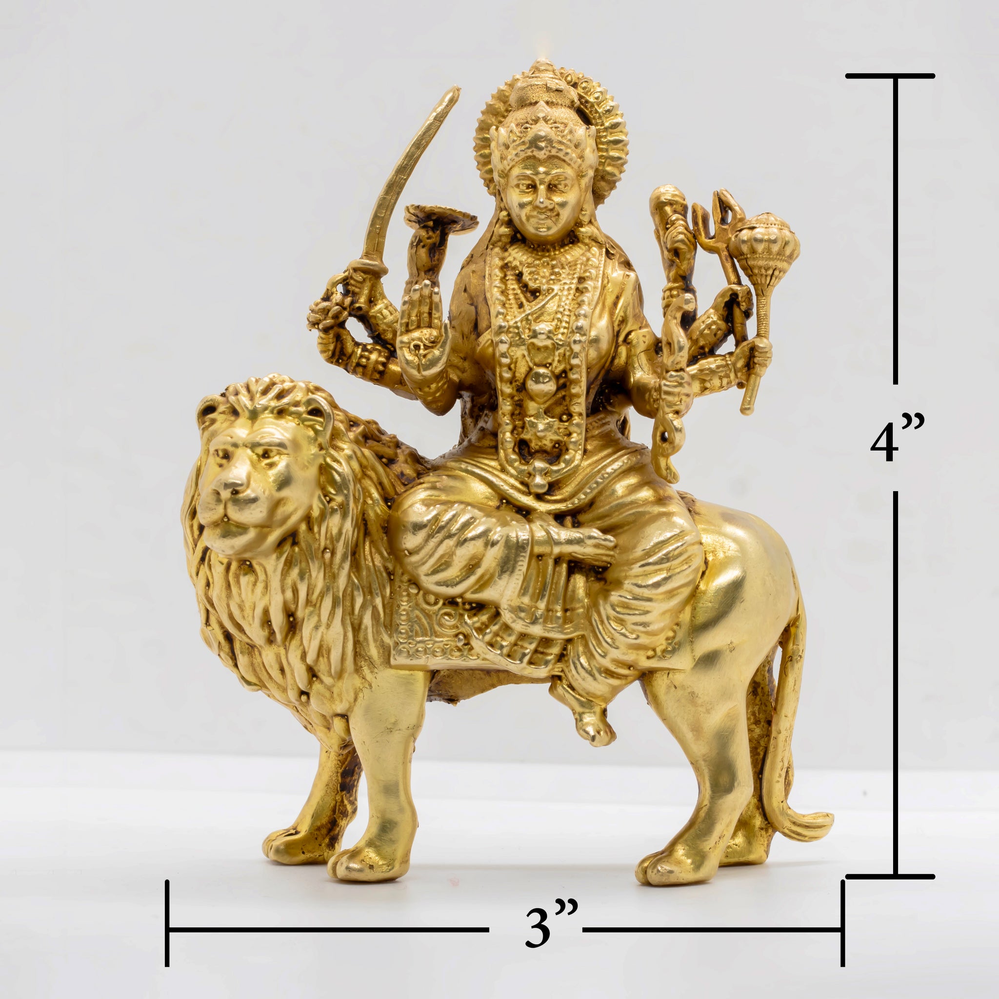 Maa Durga Murti – Brass Idol - 4"