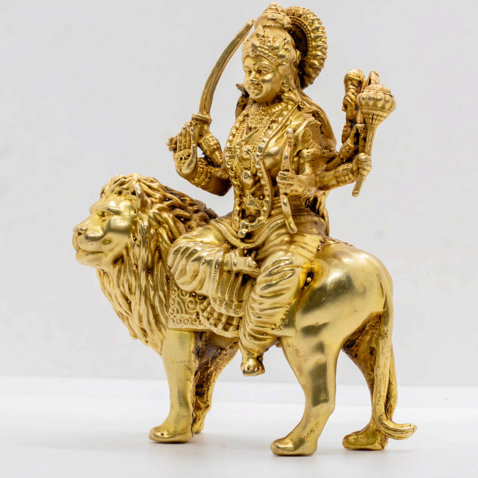 Maa Durga Murti – Brass Idol - 4"