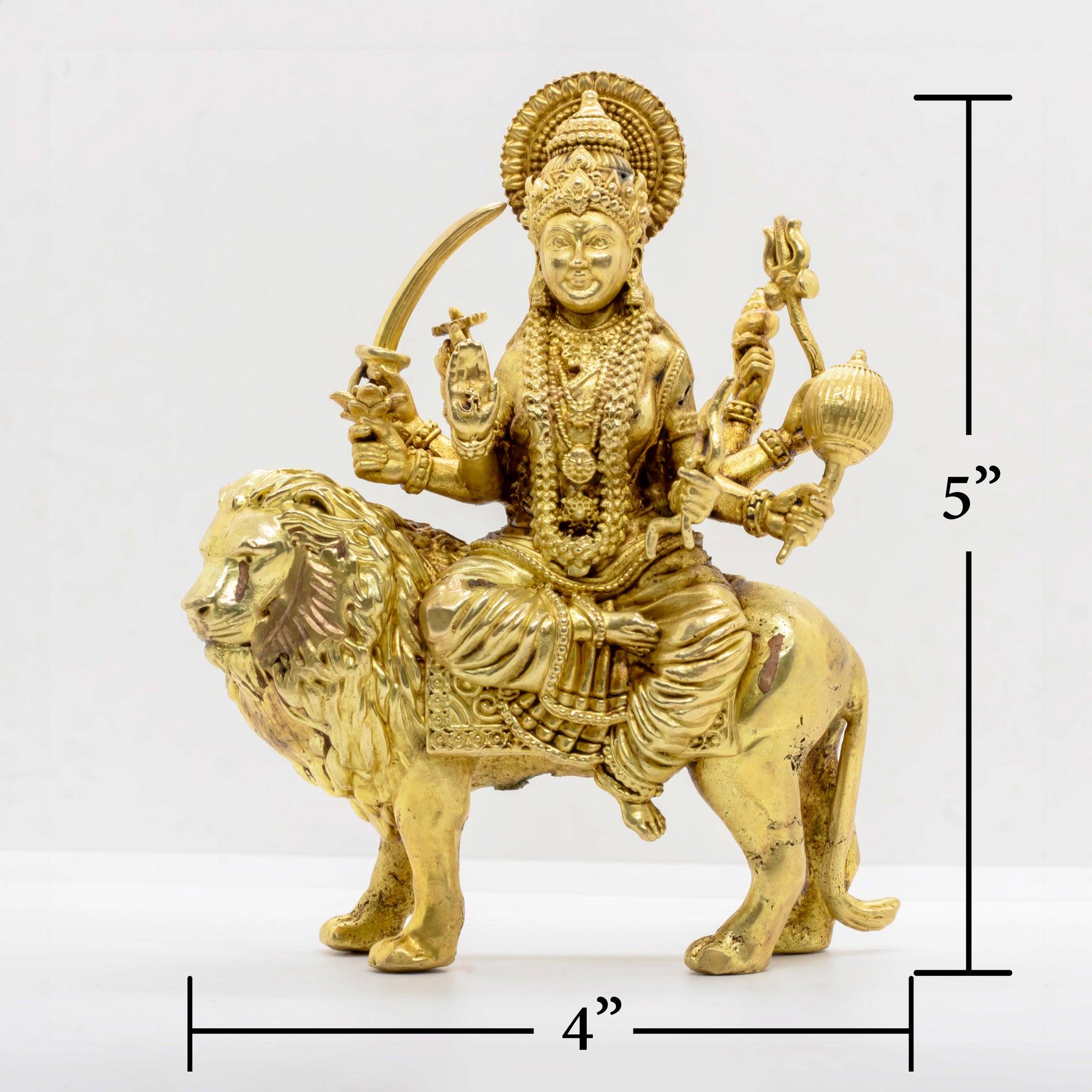 Maa Durga Murti – Brass Idol - 5"